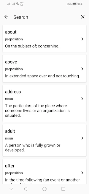 English Vocabulary Builder Screenshot 3