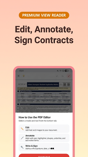 PDF READER Editor Screenshot 3