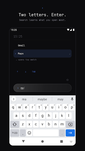 VOID: Minimal Text Launcher Screenshot 1