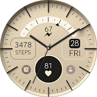 Gold Elegant analog watch face