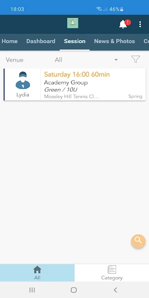 Lydias Tennis Academy Screenshot 2
