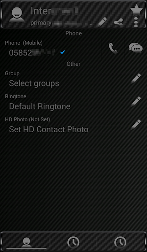 Theme Black Carbon RocketDial Screenshot 3