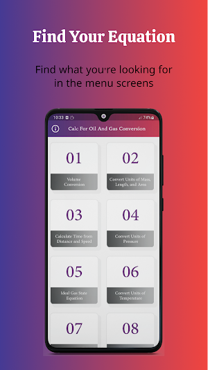 Oil And Gas Conversion Calc Screenshot 1