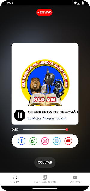 Guerreros de Jehová 840 AM Screenshot 2