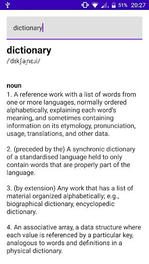 Dictionary Screenshot 1
