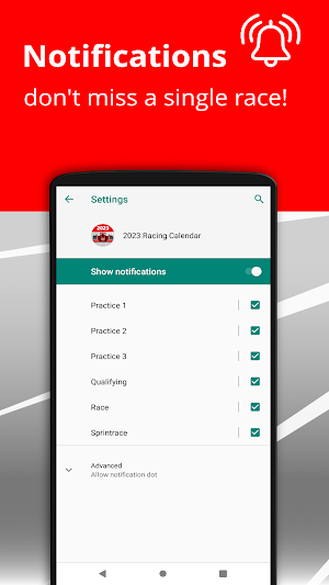 Racing Calendar 2023 - Donate Screenshot 2