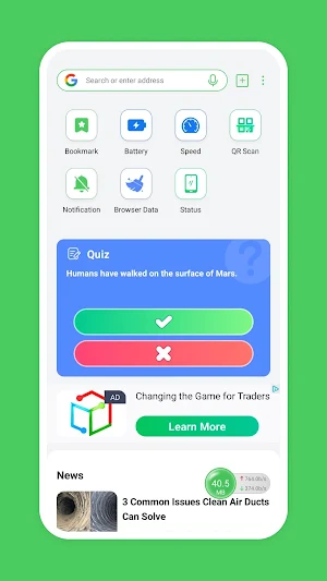 Wings Browser Screenshot 0