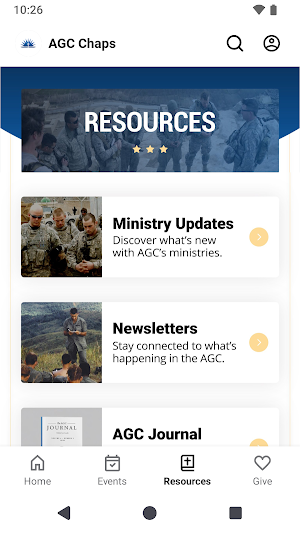 AGC Chaplaincy Screenshot 2
