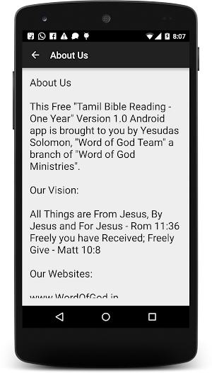 Tamil Bible Reading - One Year Screenshot 1