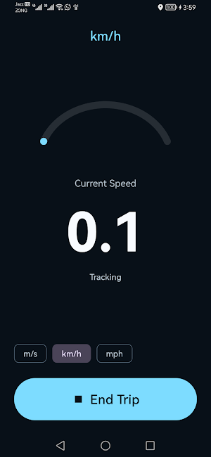 SpeedHist: GPS Speed Tracker Screenshot 1