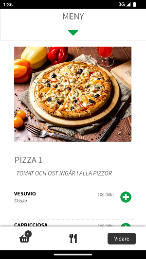 Baldakinen Pizzeria Screenshot 2