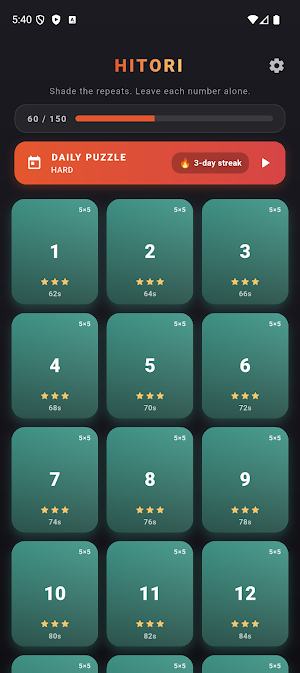 Hitori Puzzle - Number Logic Screenshot 0