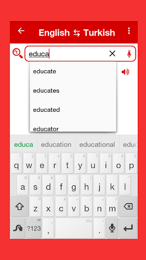 Turkish Word Book screenshot 2