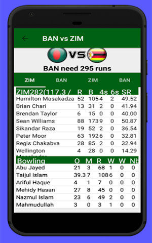 CrickUp - Fast Cricket Live Sc Screenshot 1
