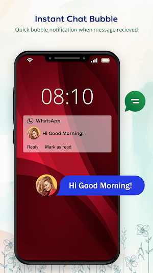 Chat head for Whatsapp: No Blue Tick Screenshot 1