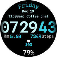CC Digital 26 watch face