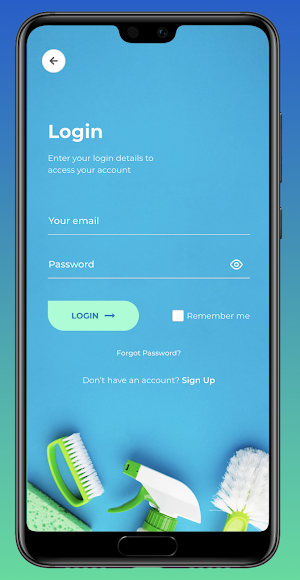 Cleaners for Hire-Cleaning App Screenshot 1