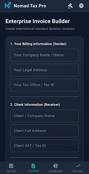 Nomad Tax Pro: Invoice & Tax Screenshot 1