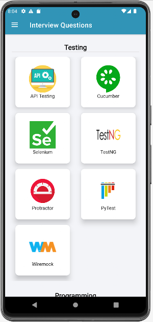 Automation Testing Questions Screenshot 0