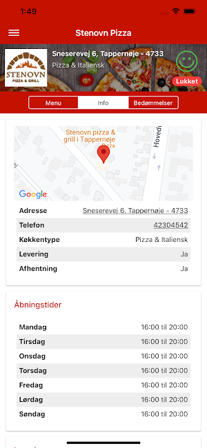Stenovn Pizza Screenshot 1