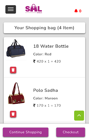 SHL BAGS Screenshot 2