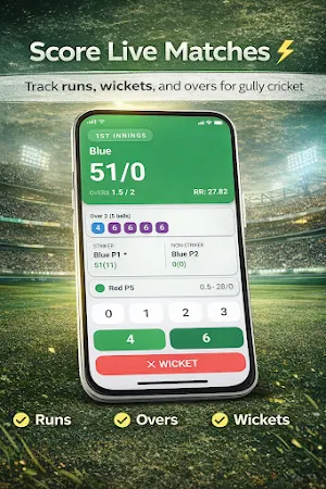 Gully Cricket Scorer Screenshot 3