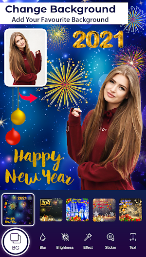 New Year Photo Editor Screenshot 2