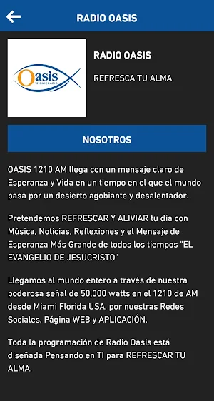 OASIS 1210 AM Screenshot 1