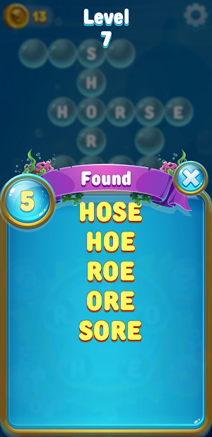 Gold for words: anagram games Screenshot 2