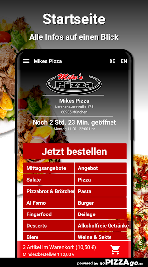 Mikes Pizza München Lerchenau Screenshot 1