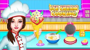 Ice Cream Cone Cupcake Maker Baking - Cooking Game Screenshot 3