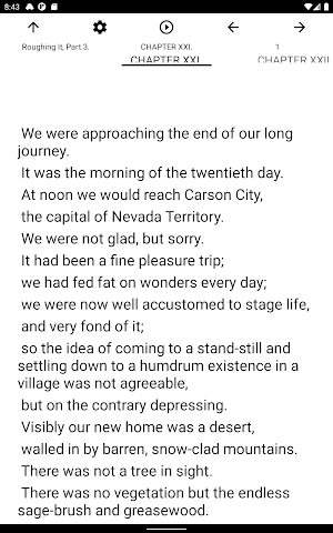 Book, Roughing It, Part 3. Screenshot 3