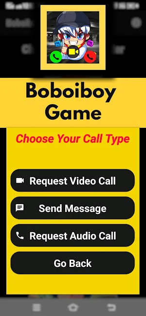 Boboiboy Call Game Supra Chat Screenshot 0