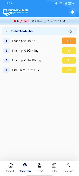 Không Khí Sạch Screenshot 1