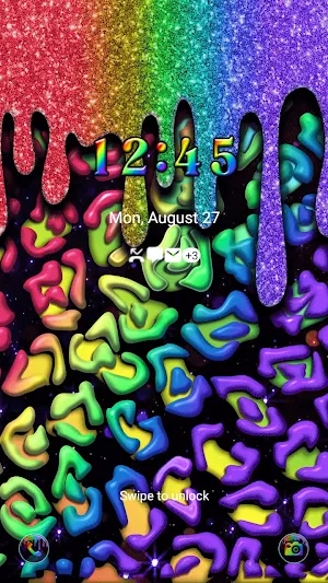 Jelly RainbowLeopard-Wallpaper Screenshot 1