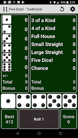 Five Dice! Free Screenshot 0