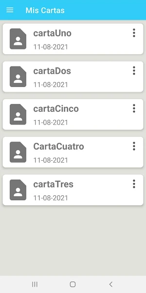 Carta de renuncia Screenshot 3