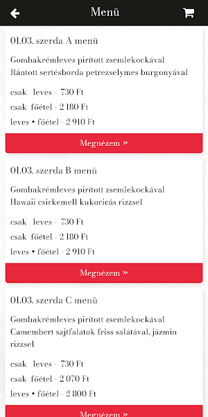 Avantgard Sport Étterem Screenshot 1