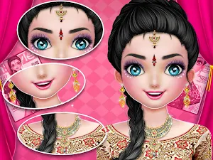 Big Fat Indian Wedding : Makeup and Dressup Games Screenshot 0