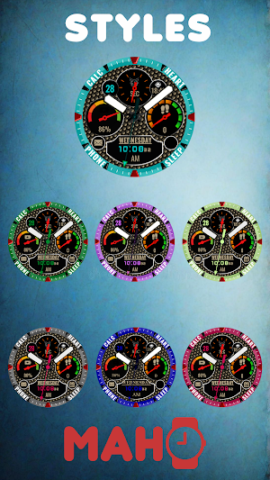 MAHO007 Wear OS Watch Face Screenshot 2