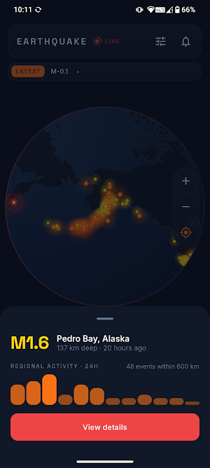 Earthquake Alerts Screenshot 1