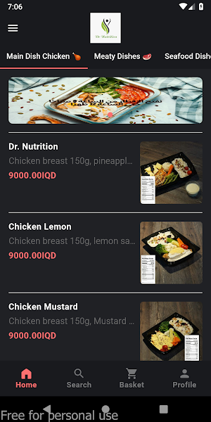 Dr Nutrition Diet Food Screenshot 0