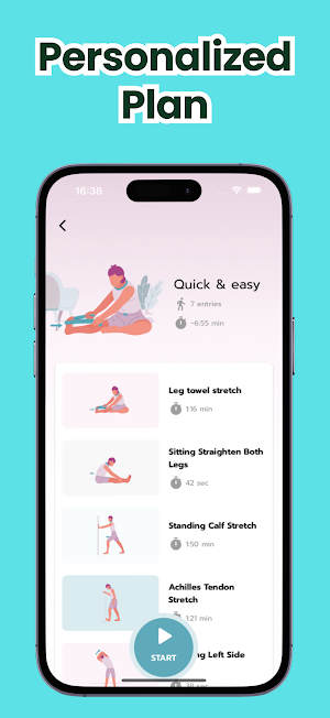 Stretching App & Fit: TouchToe Screenshot 2