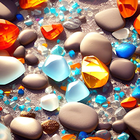 Glowing stone wallpapers