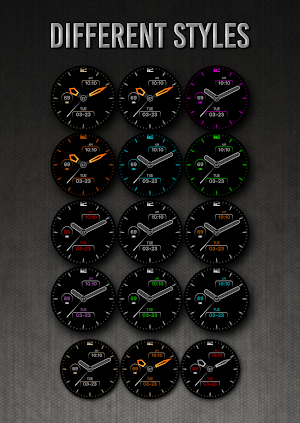 PWW21 - Analog Watch Face Screenshot 2