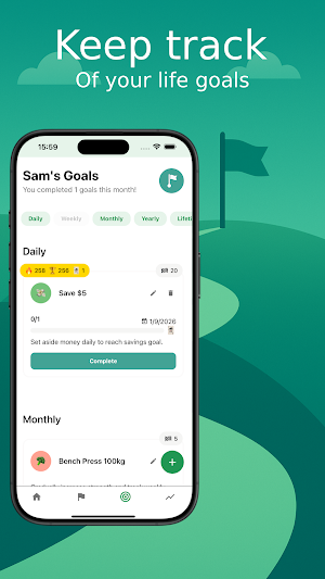 MileStory: Reflect & Achieve Screenshot 1