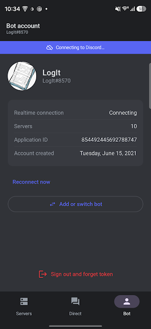 Discord Bot Client for Android Screenshot 0