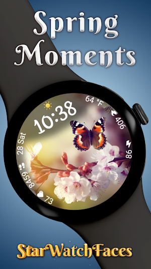 Spring Moments WearOS WF Screenshot 0