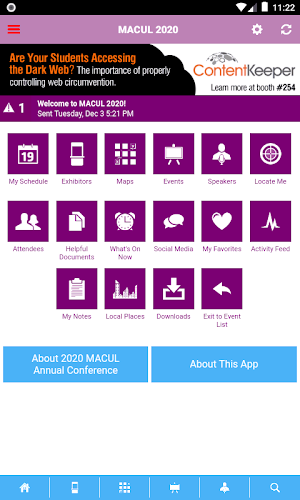 MACUL Events Screenshot 1