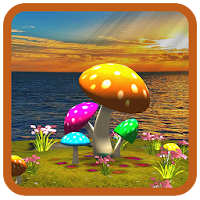 3D Mushroom-Sun Live Wallpaper